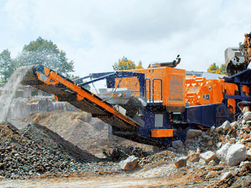 履帶式建筑垃圾破碎站 履帶式建筑垃圾破碎站