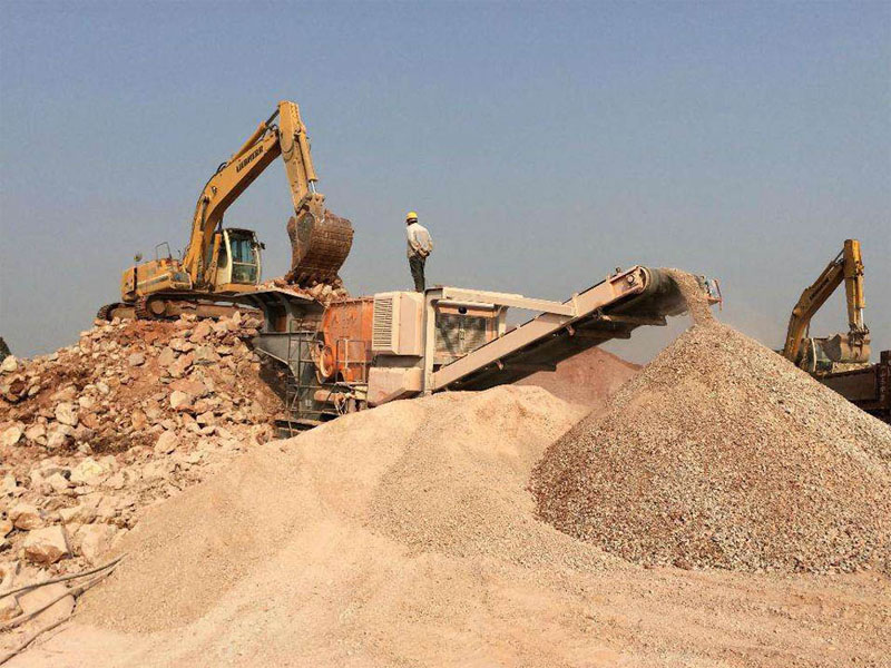 建筑垃圾移動(dòng)式破碎站 建筑垃圾移動(dòng)式破碎站